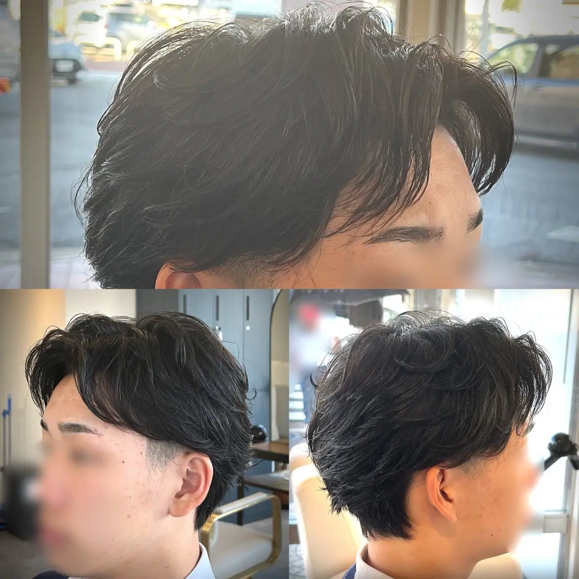 ミディアム パーマ メンズ カット パーマ 坂井竜也 | 新大宮メンズ特化のヘアスタイル