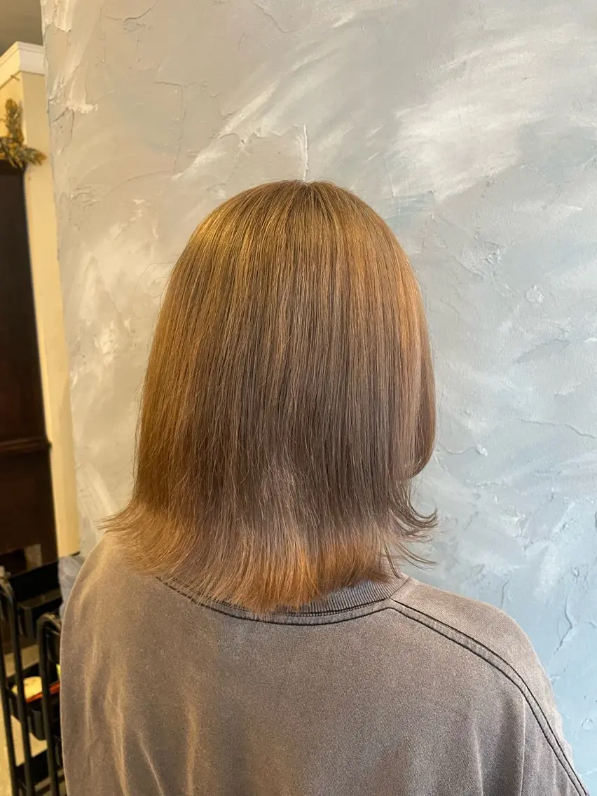 ミディアム hair make echo滿木あい花のヘアスタイル