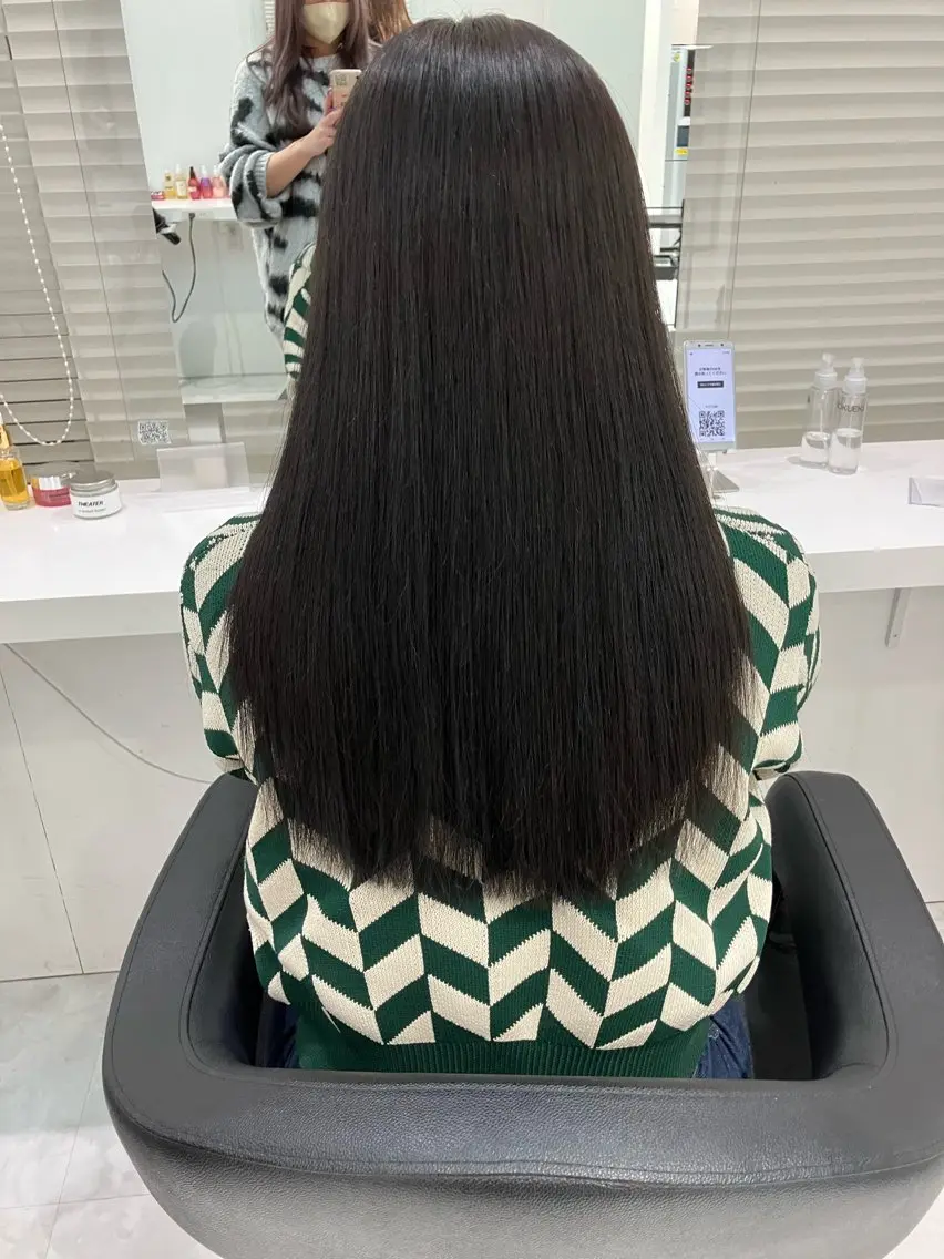 ロング カラー ヘアアレンジ 💓色落ちまで綺麗な 垢抜けカラー💓のヘアスタイル