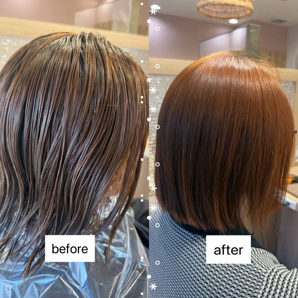 ミディアム カラー ヘアカラー 愛結美🦋似合わせ/ ツヤ感カラーのヘアスタイル
