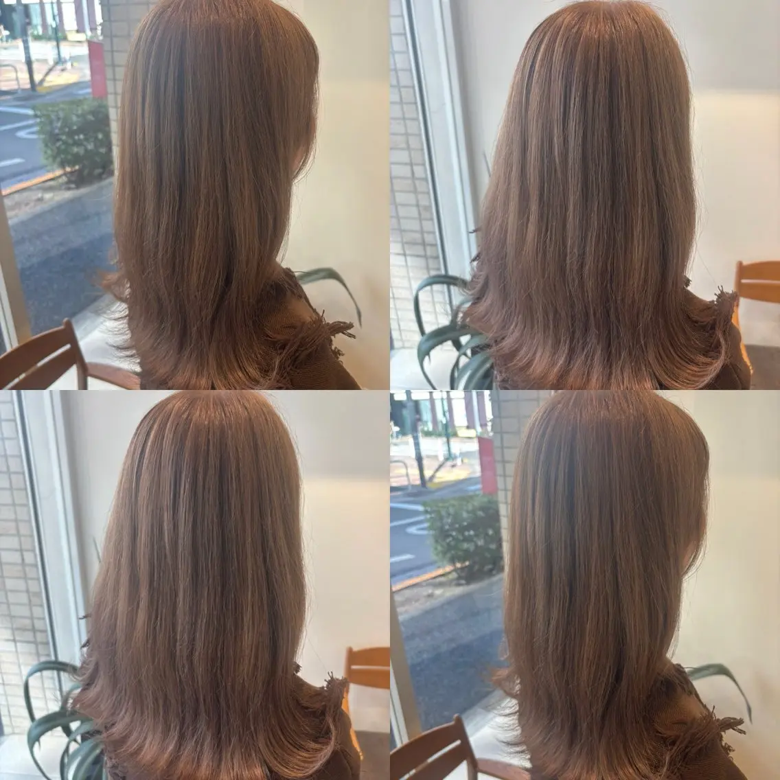 ミディアム カラー ベージュカラー ブリーチ お客様満足度No.1 🐶柴田みどりのヘアスタイル