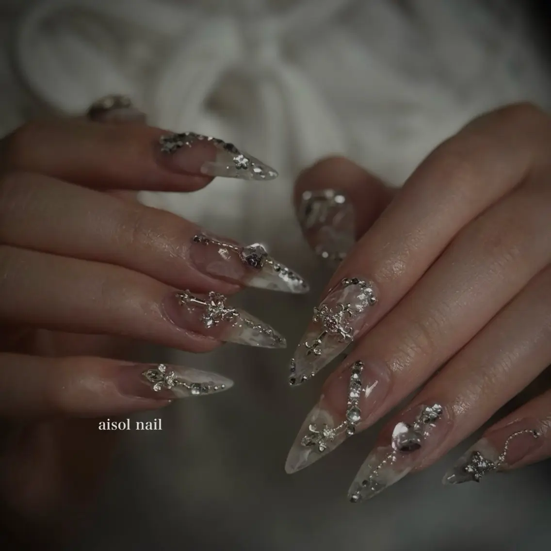 ネイル クリアネイル ハンドネイル Aisol nail salonのネイルデザイン