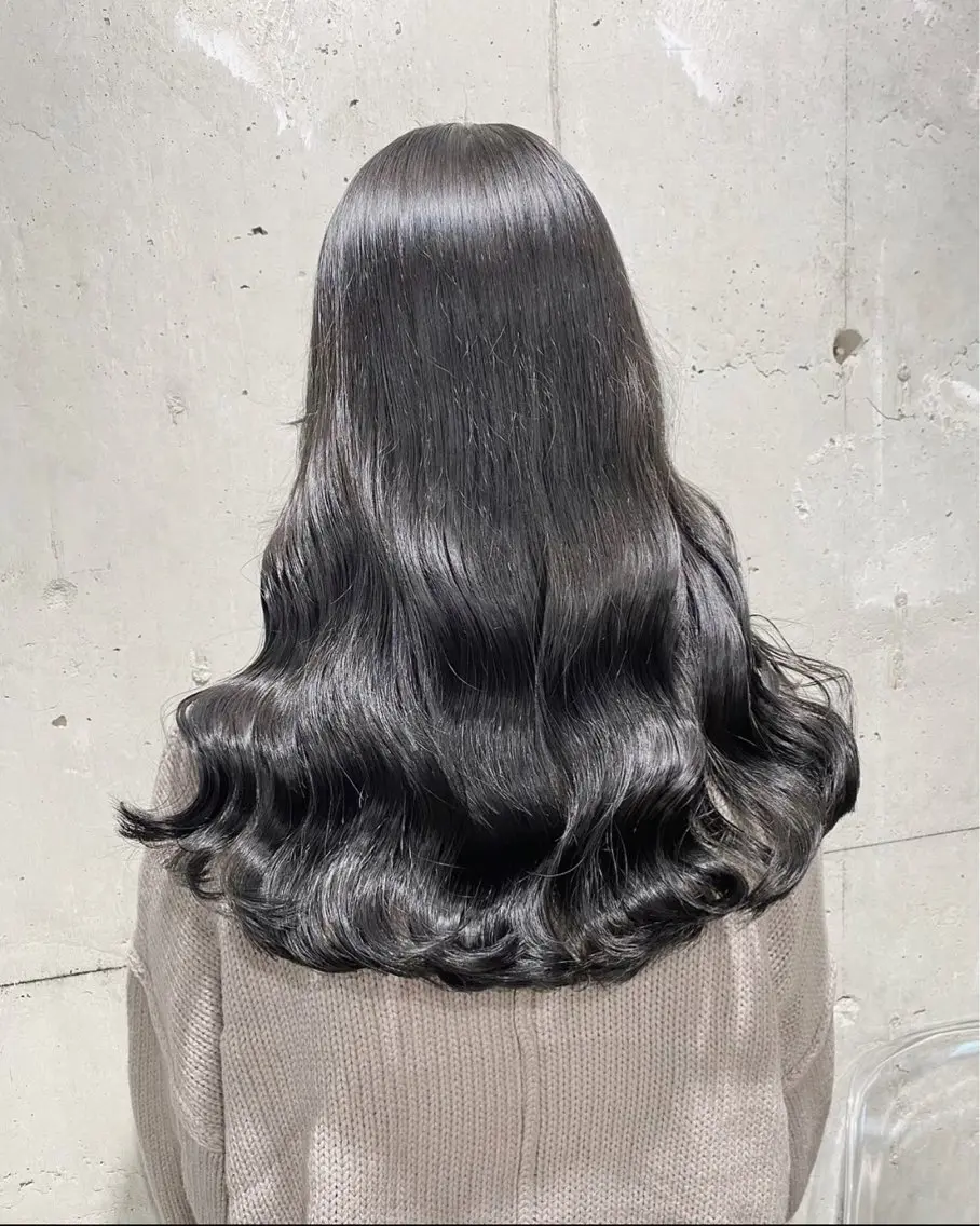 ロング カラー 黒髪 ナチュラルブラック ヘアカラー トリートメント 💖トレンド春夏 カラー💖FUTAのヘアスタイル