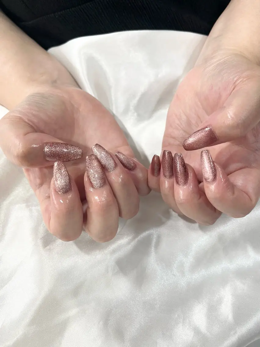 ネイル キラキラネイル マグネットネイル ハンドネイル nailsister ただのネイルデザイン