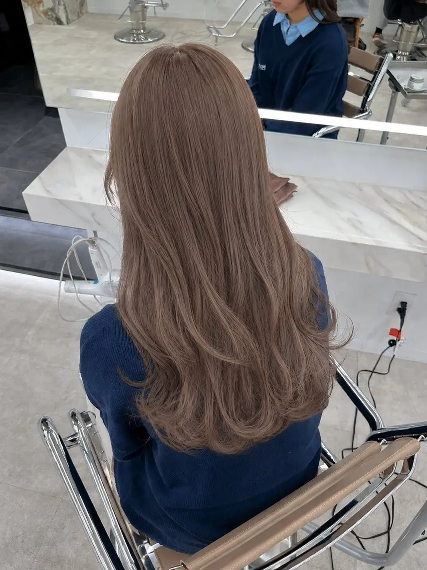 ロング カラー ラベンダーカラー 増子 祐太朗のヘアスタイル
