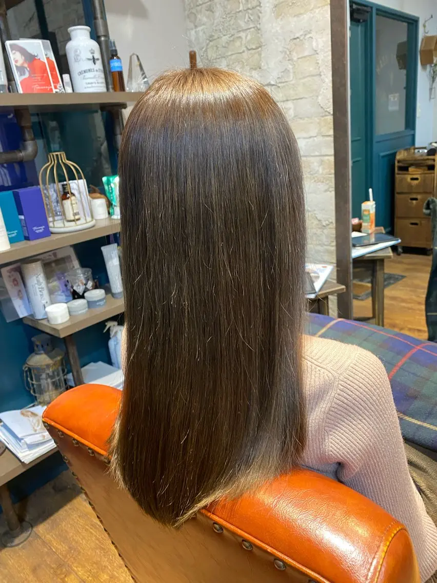 ロング カラー ヘアアレンジ カット ヘアカラー トリートメント 金子 富士のヘアスタイル