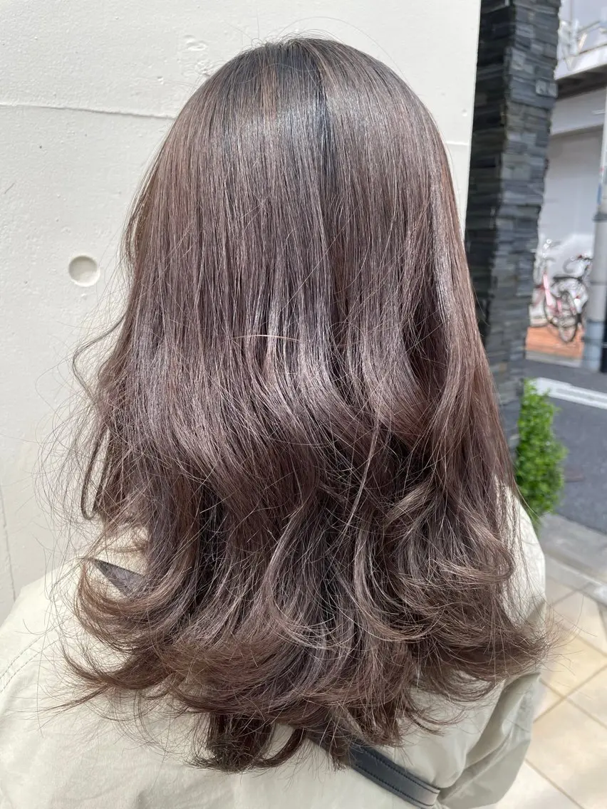 セミロング カラー 美髪矯正/髪質改善/ 福崎航平のヘアスタイル