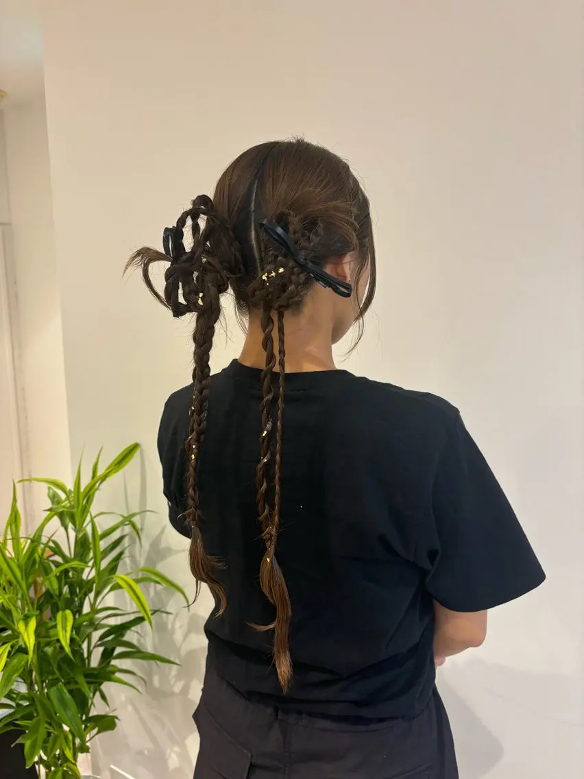 ヘアアレンジ げんば ななのヘアスタイル