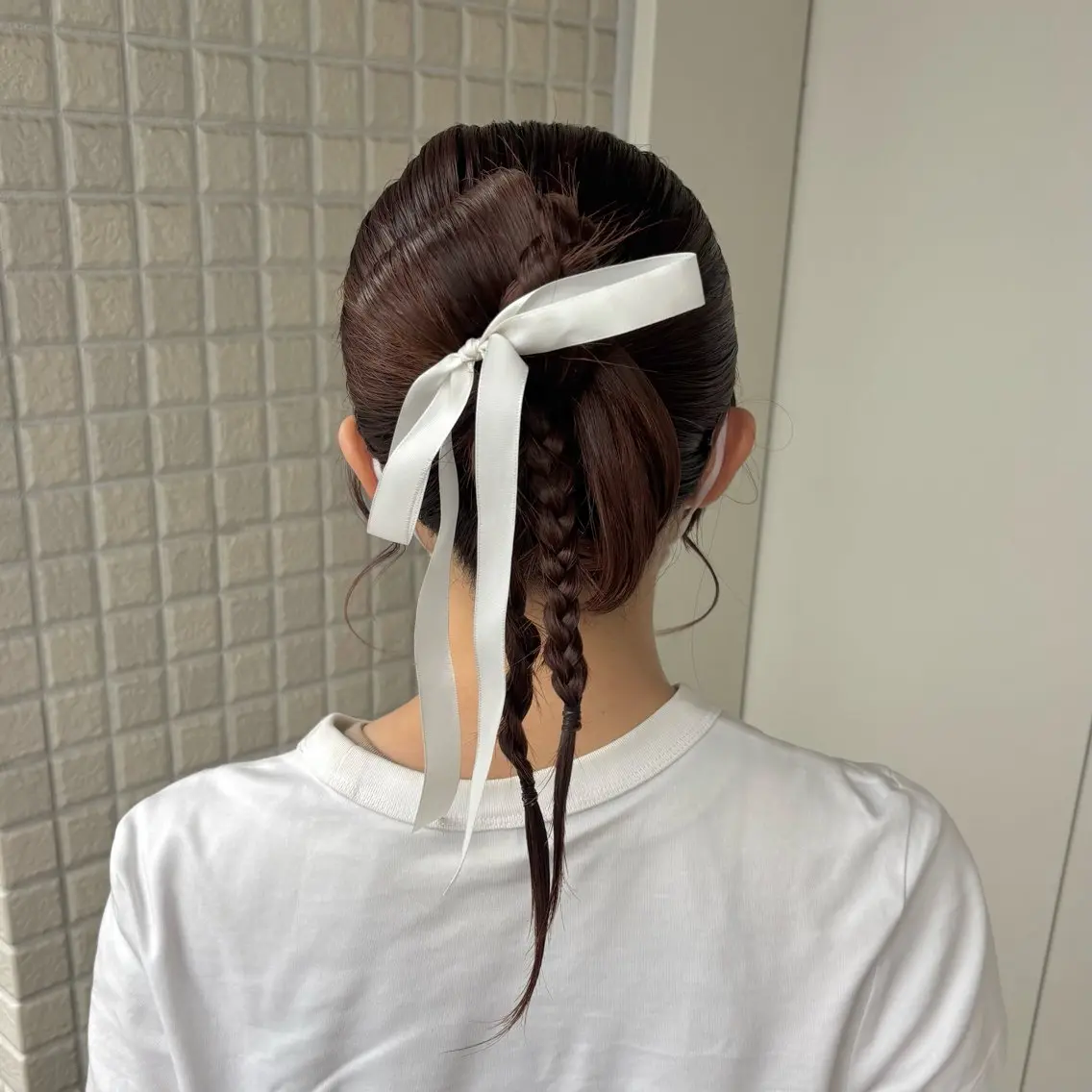 ヘアアレンジ ヘアセット 銀座：似合わせカラー オリーブ🫒アレンジのヘアスタイル