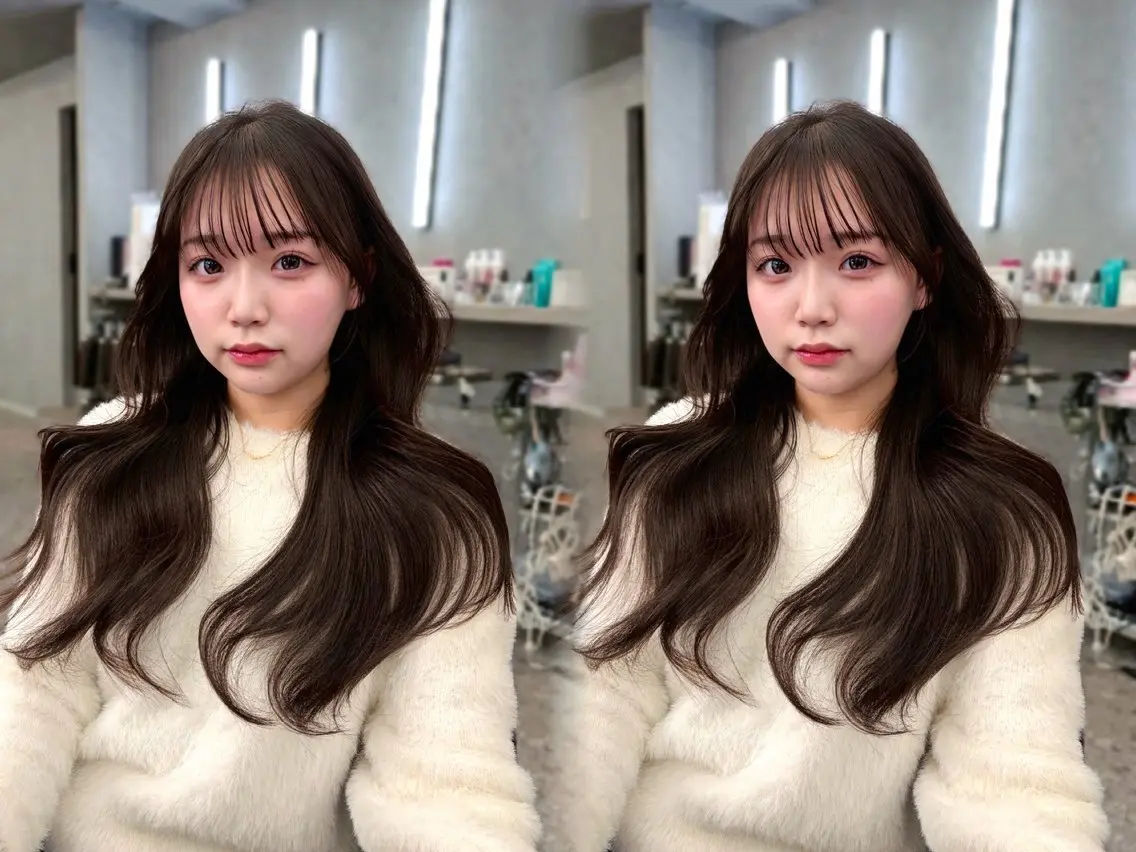 セミロング カット ヘアカラー 木串 楽人のヘアスタイル