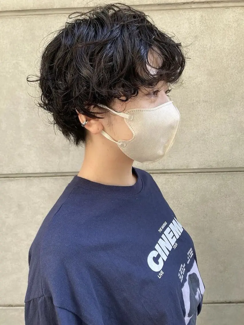 ショート パーマ ショートヘア トリートメント :)) Konoha⋆｡˚✩のヘアスタイル