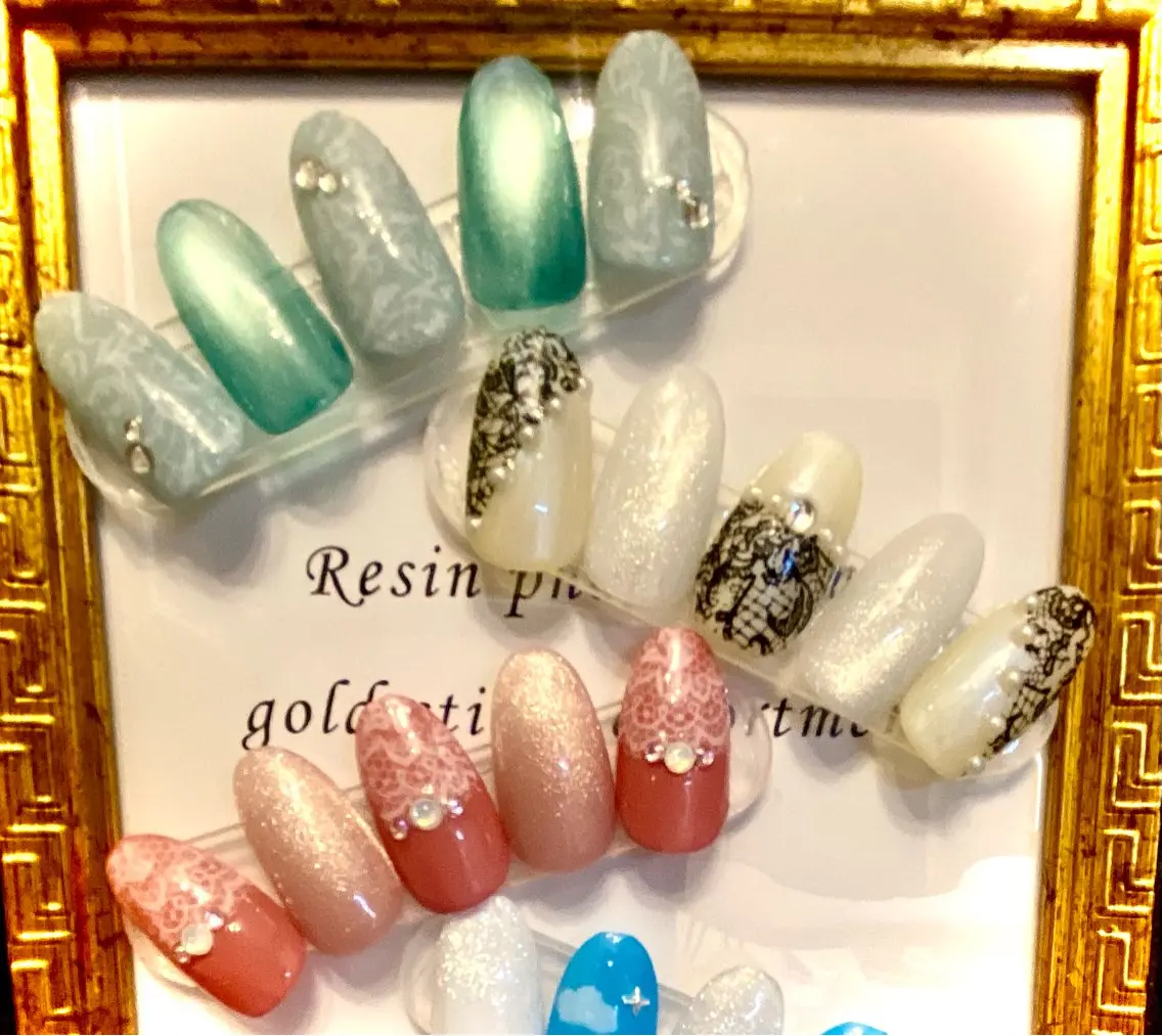 ネイル レース ハンドネイル Rafinesse Miwaのネイルデザイン