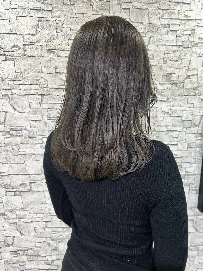 セミロング カラー カット ヘアカラー トリートメント 髪質改善will hairdesignのヘアスタイル