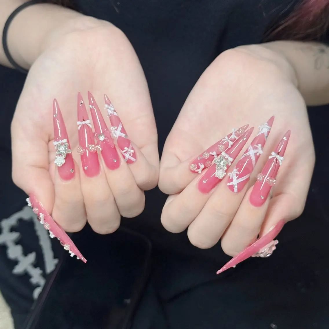 ネイル フットネイル フレンチネイル グラデーション 韓国ネイル ロングネイル ハンドネイル Hani Nail Salonのネイルデザイン