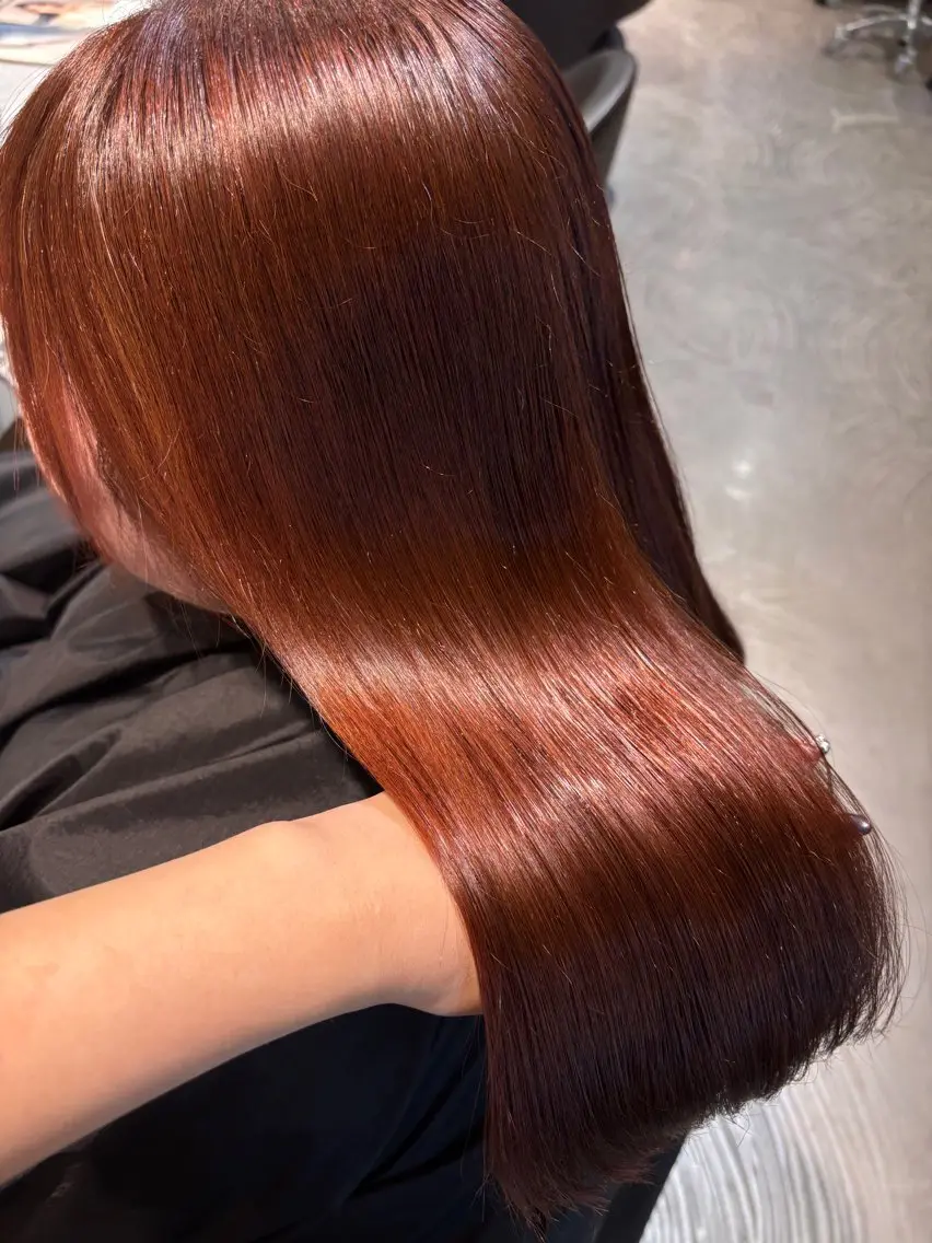 ミディアム ヘアカラー 透明感カラー/ 赤み消し🤍ricoのヘアスタイル