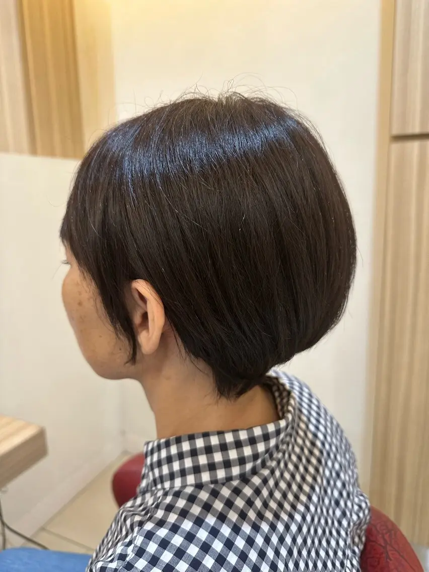 ショート ナチュラルヘア 神田一瑳のヘアスタイル