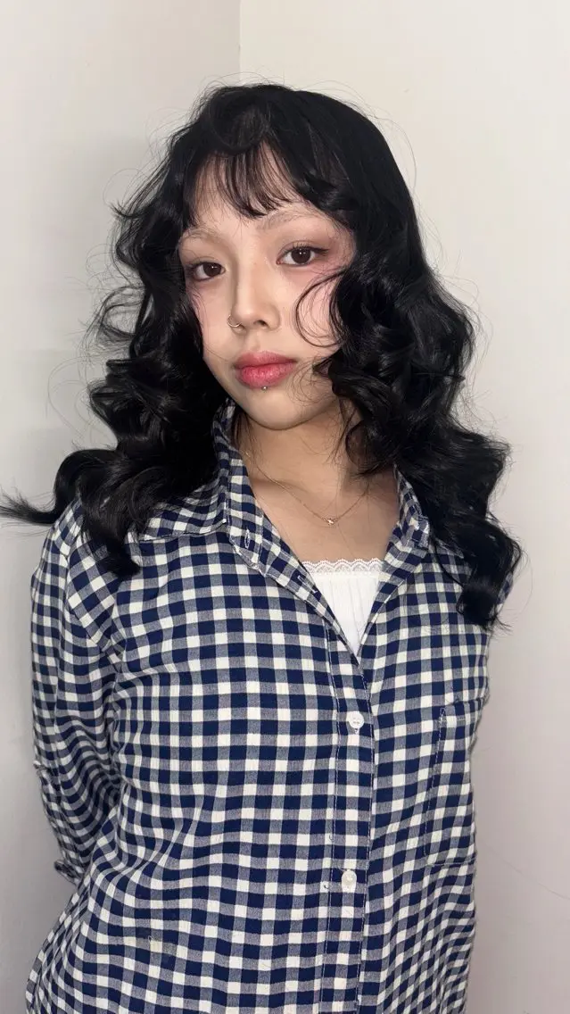 ロング ヘアカラー miteゆい カラーモデルのヘアスタイル