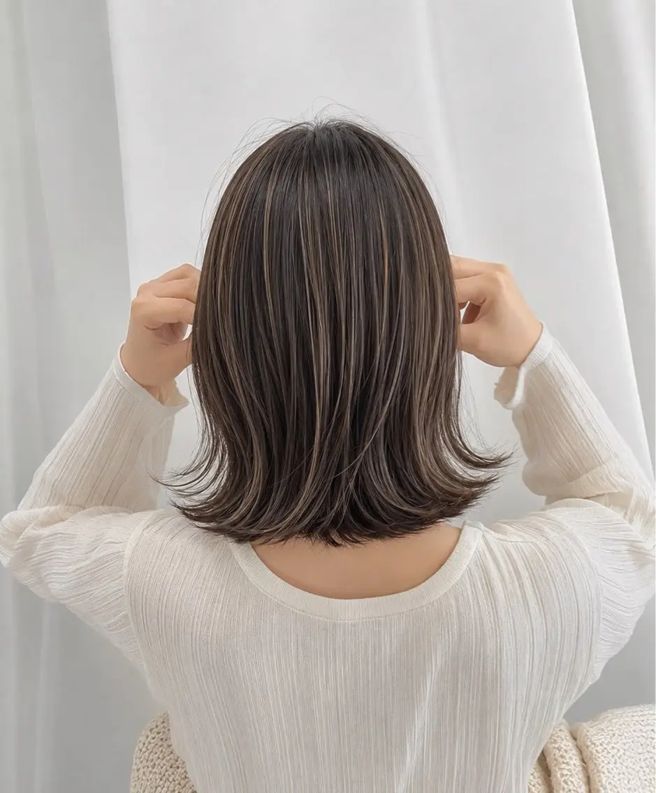 ミディアム カラー ヘアカラー トリートメント 佐藤優晟/カラー/ 癖毛ショート/表参道のヘアスタイル