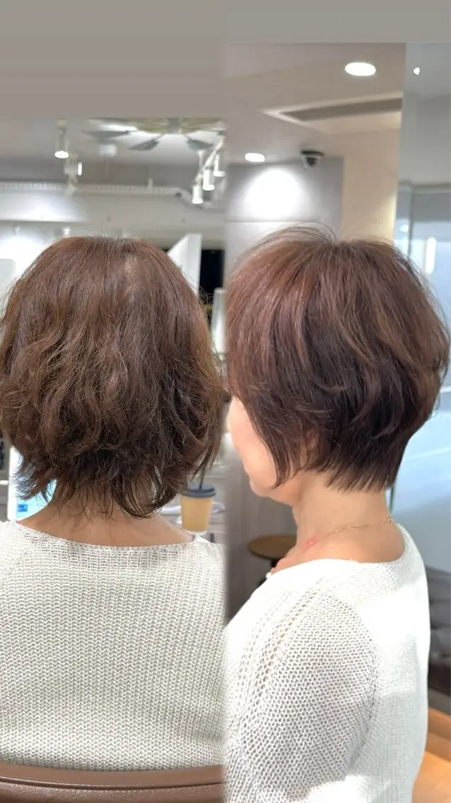 ショート カラー カット ヘアカラー 佐藤優晟/カラー/ 癖毛ショート/表参道のヘアスタイル