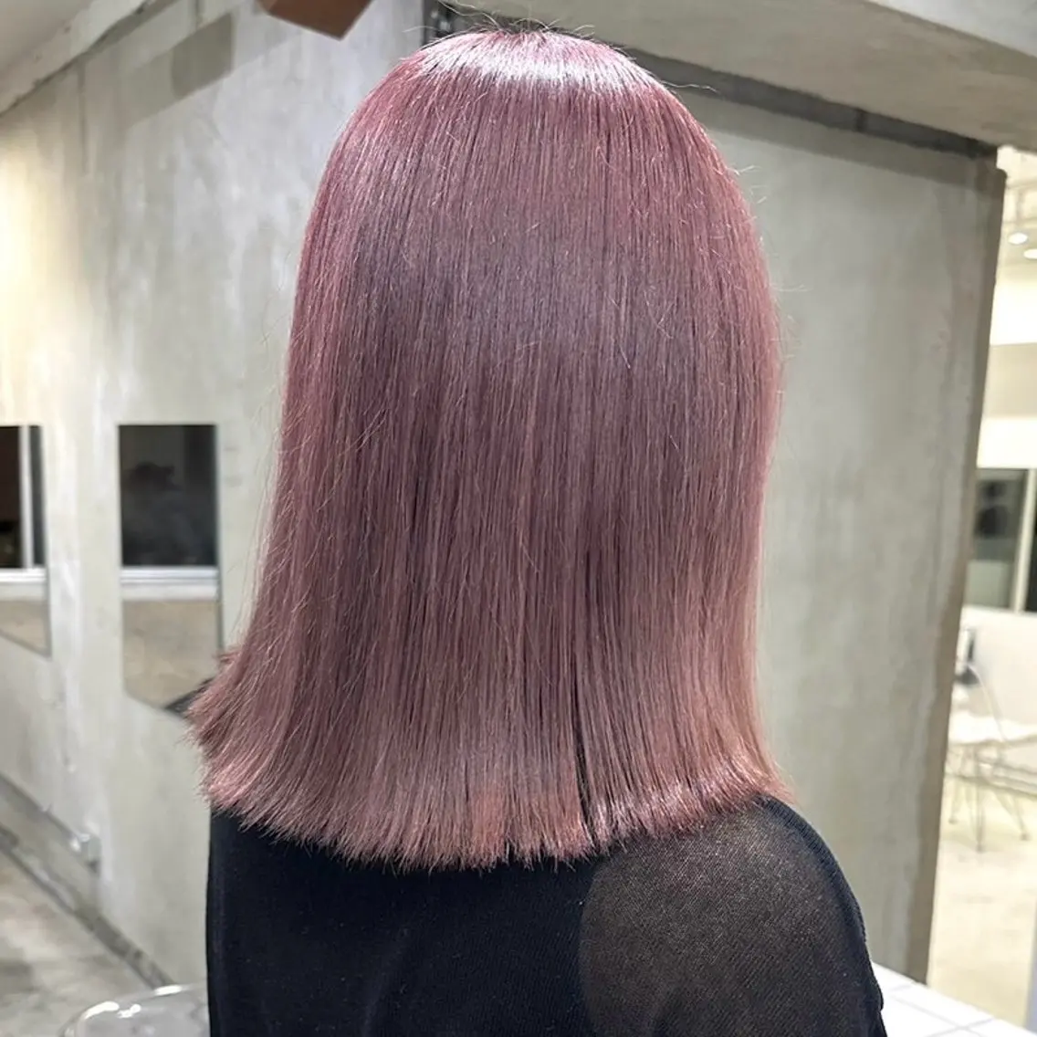 セミロング カラー ヘアアレンジ 木下 梓のヘアスタイル