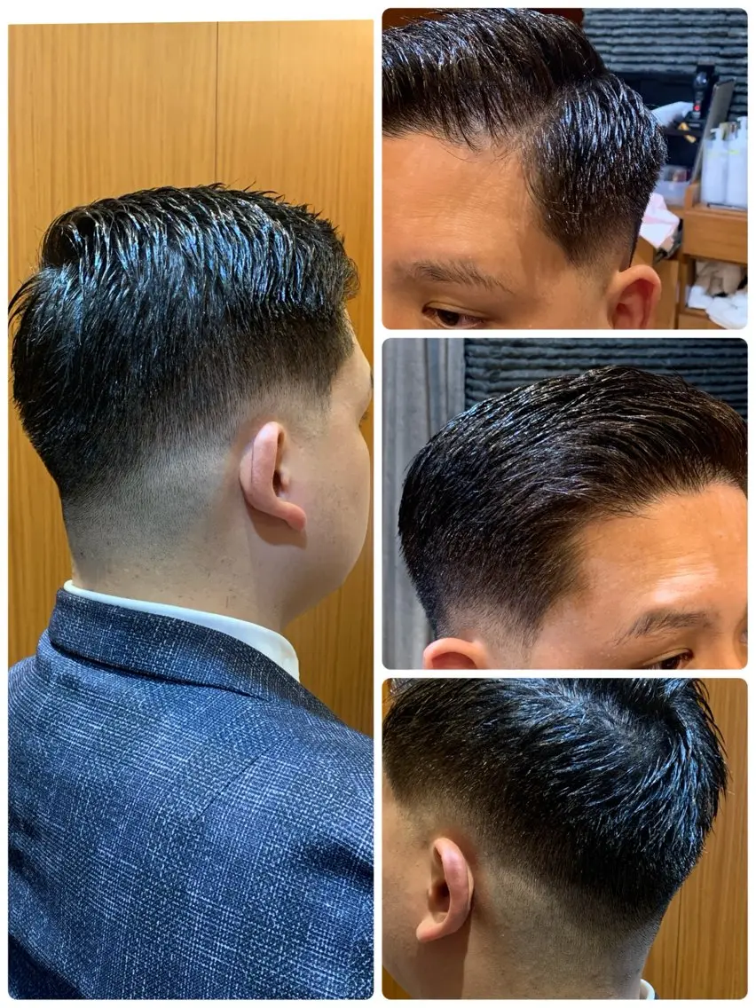 ショート メンズ フェードカット スキンフェード カット 杉本 翔希のヘアスタイル