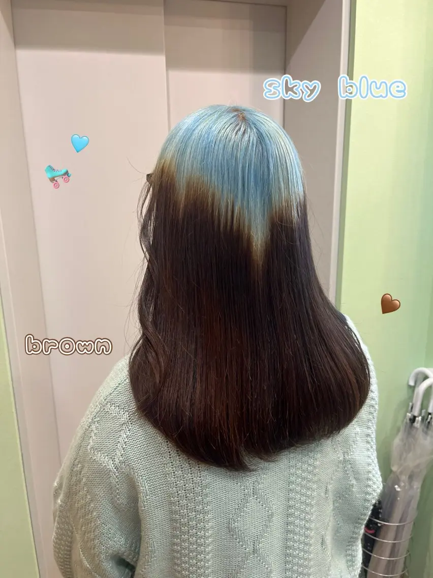 ミディアム ヘアカラー 横浜/デザインカラー 個性派ヘアメ/まこのヘアスタイル