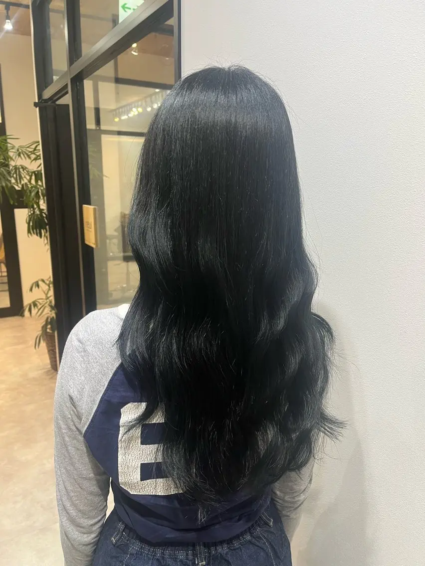 ロング カラー 艶カラー推し! なかはらあかりのヘアスタイル