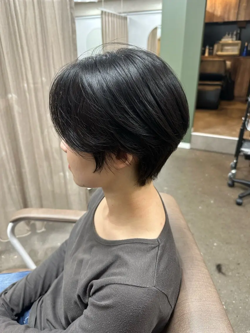 ショート ショートヘア 縮毛矯正 カット 縮毛矯正 トリートメント TELA HAIR 副代表RIKUのヘアスタイル