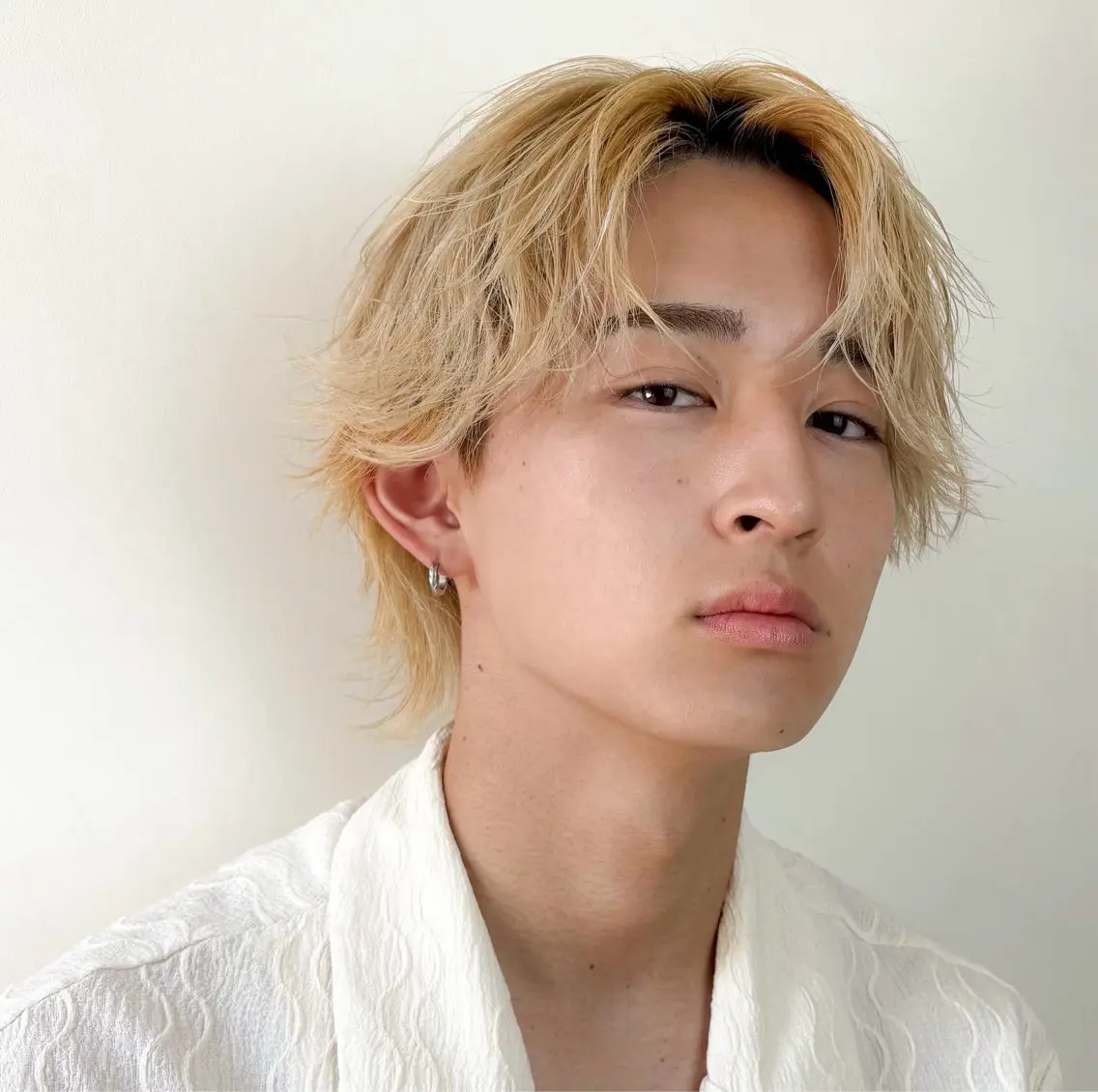 ミディアム カラー メンズ 榊原 貫太のヘアスタイル