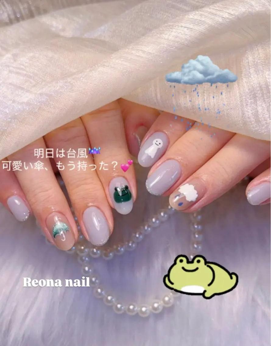 ネイル ハート マグネットネイル ミラーネイル 夏ネイル ハンドネイル Reona Nailのネイルデザイン