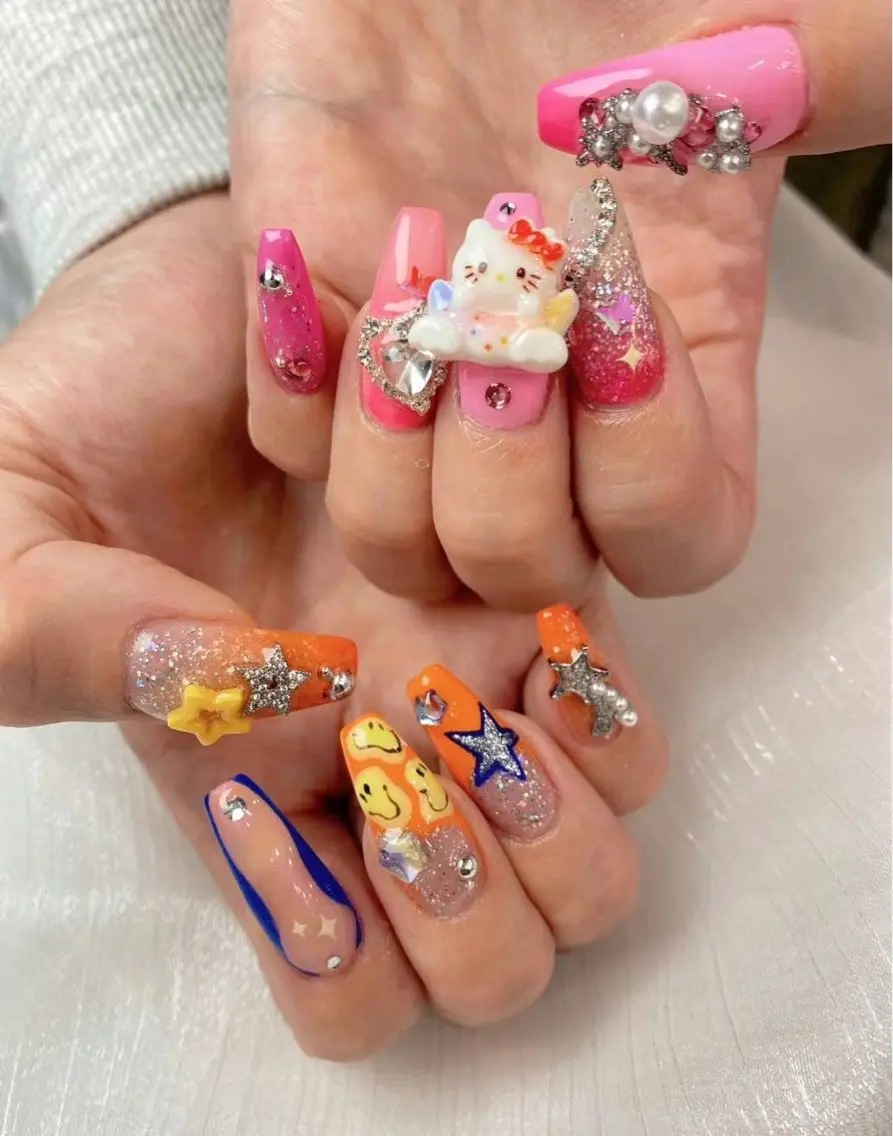 ネイル アートネイル フラワーネイル フットネイル ジェルネイル マグネットネイル Babarla Nailのネイルデザイン