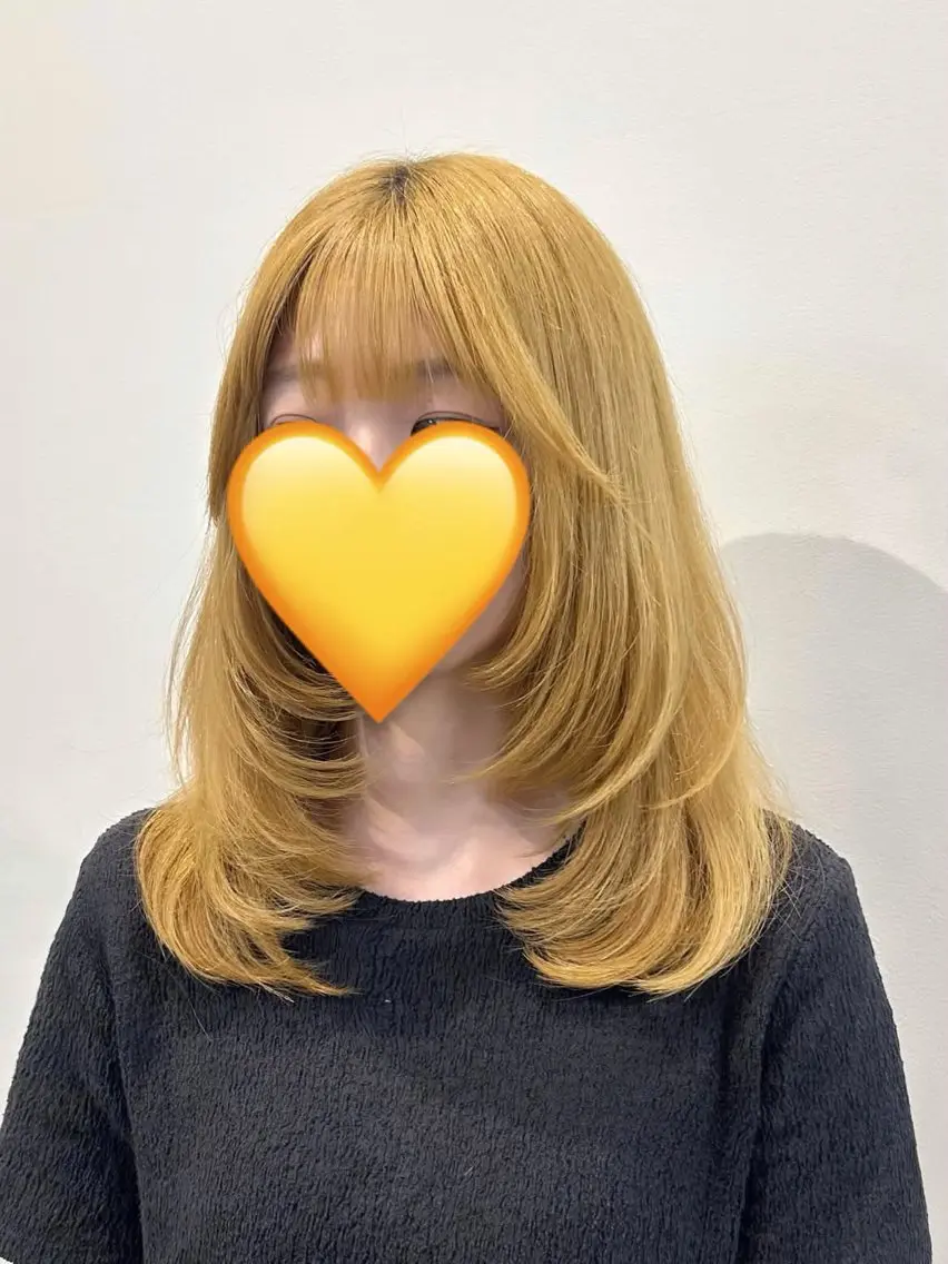 ミディアム カラー レイヤーカット レイヤーカット♡ のぐちまおのヘアスタイル