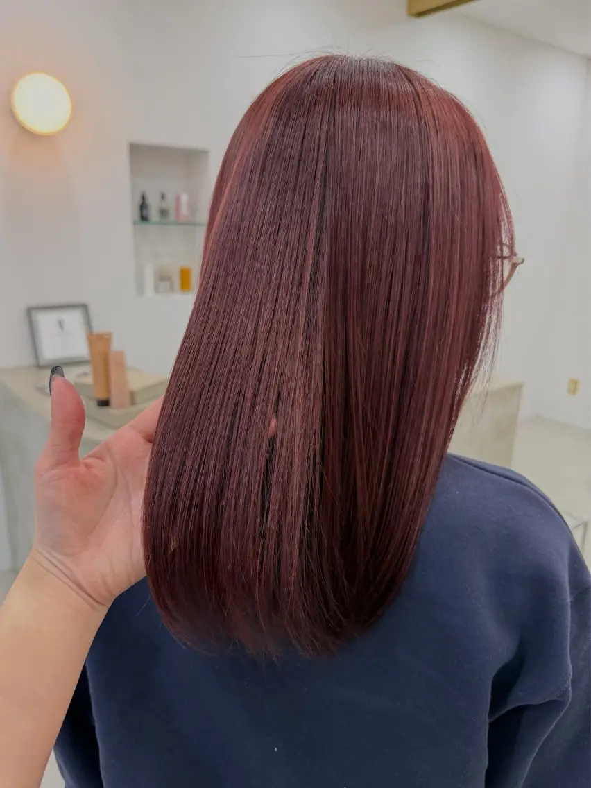 ミディアム mei🪽 カラー/パーマモデルのヘアスタイル