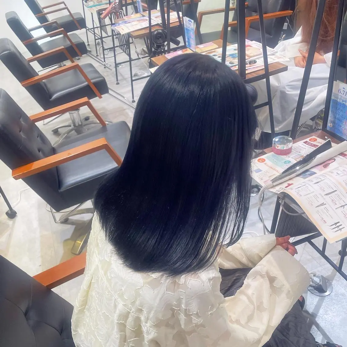 ミディアム カラー ヘアカラー トリートメント ヘアセット ・˚✧すずね˚✧* ♡のヘアスタイル