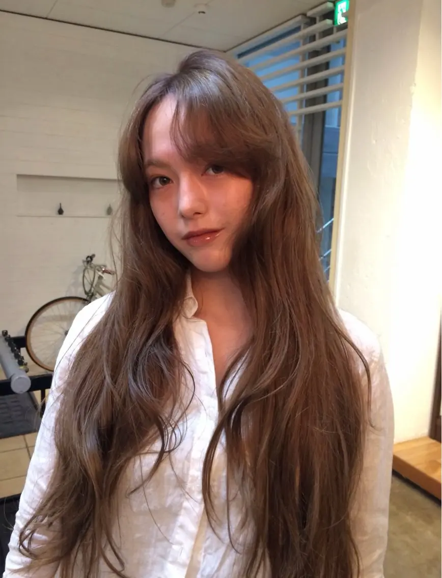 ロング カラー ヘアアレンジ ミナ /海外スタイルのヘアスタイル