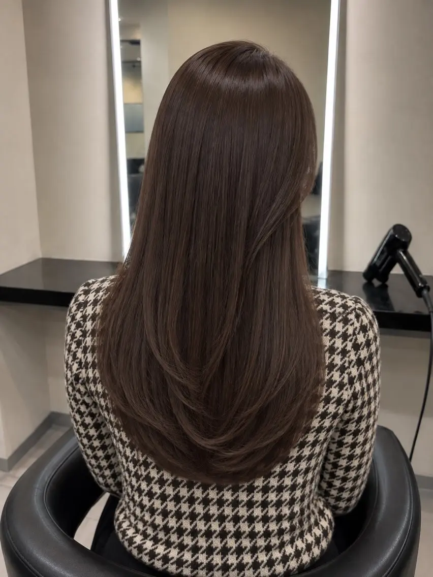 ミディアム カラー ブラウンカラー トリートメント 🌈ウルトワ水素 髪質改善naru🌈のヘアスタイル