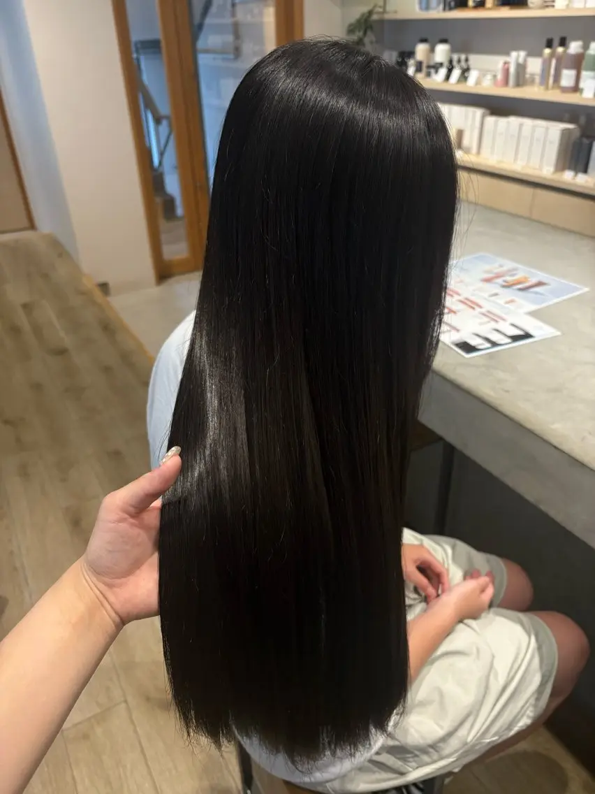 【梅雨前におすすめ◎】縮毛矯正+オートクチュールヘアエステ+ブローの写真