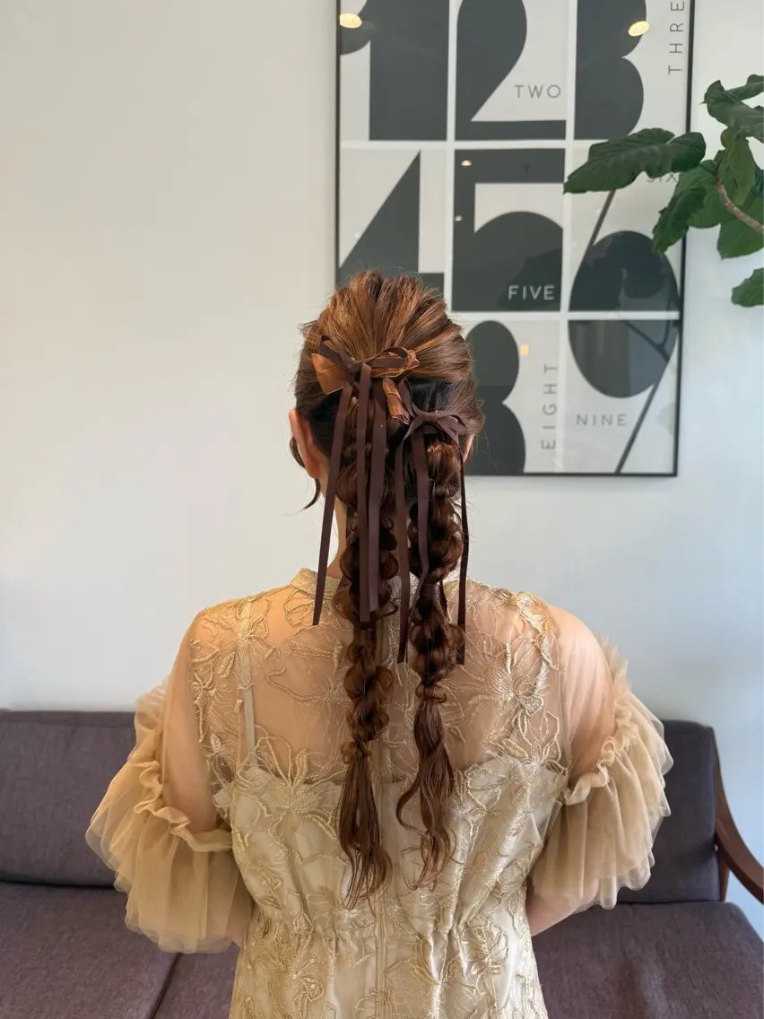 ヘアアレンジ ヘアセット rio ୨୧のヘアスタイル
