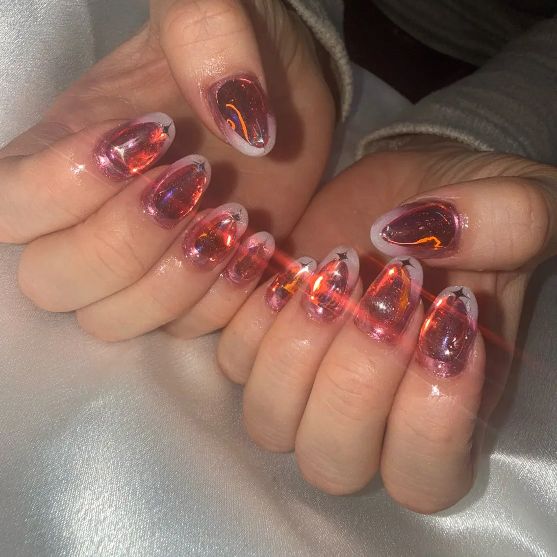ネイル オーロラネイル ハンドネイル ★Rinail... .のネイルデザイン