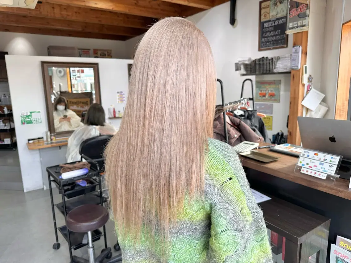 ロング カラー ヘアカラー 💖艶・ブリーチ 透明感miyu💖のヘアスタイル