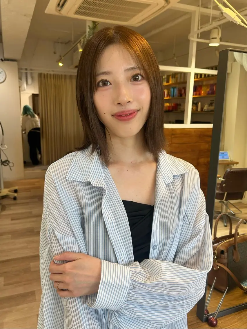 ミディアム カラー ヘアカラー ﾏﾂｴｸ/men's /ｶﾗｰ🎀ﾋｶﾙのマツエク・マツパデザイン