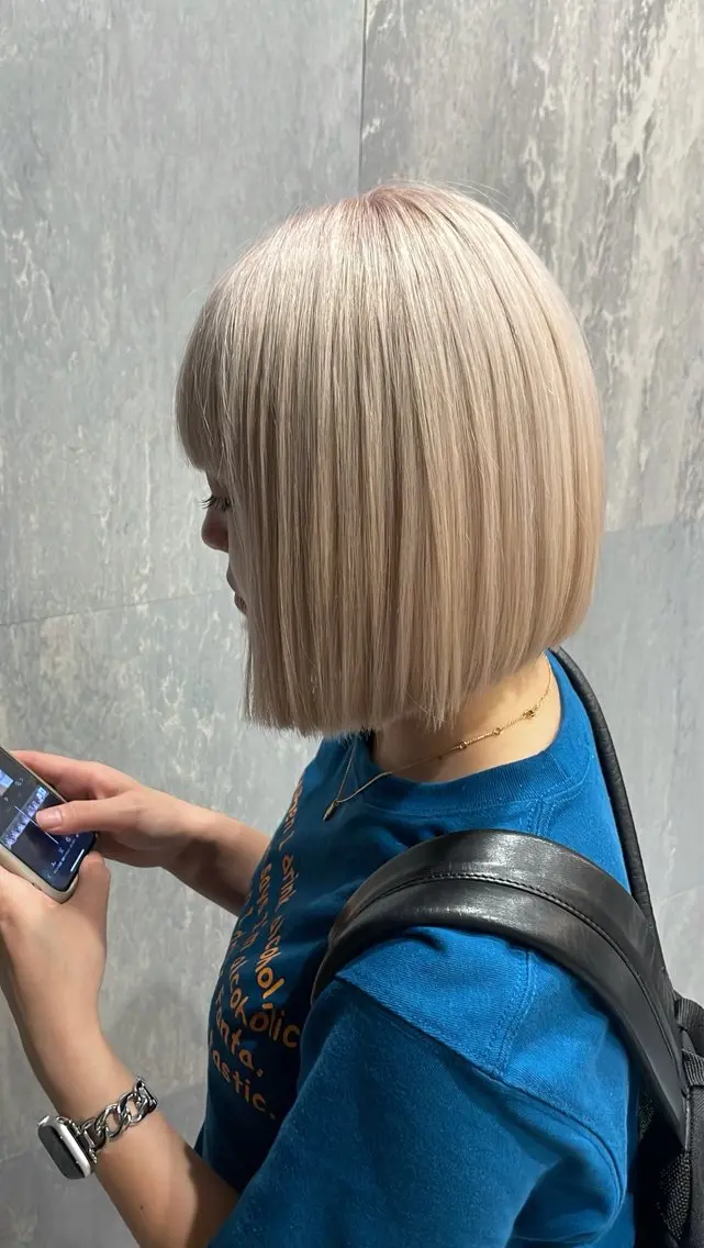 ショート カラー ヘアカラー 中村 暖のヘアスタイル