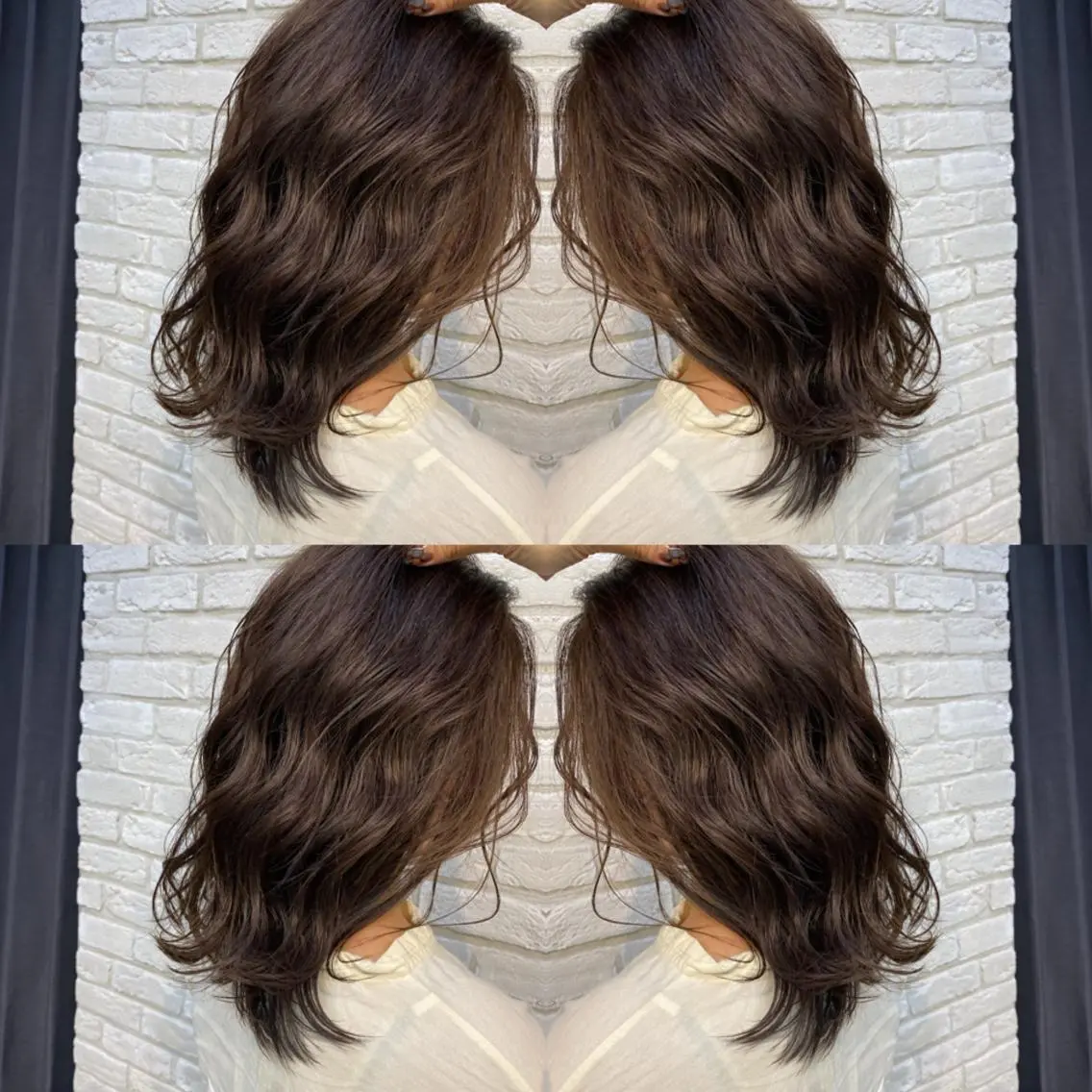 ミディアム アッシュ アッシュブラウン ココロ☀️ CLUTCH天王寺店のヘアスタイル
