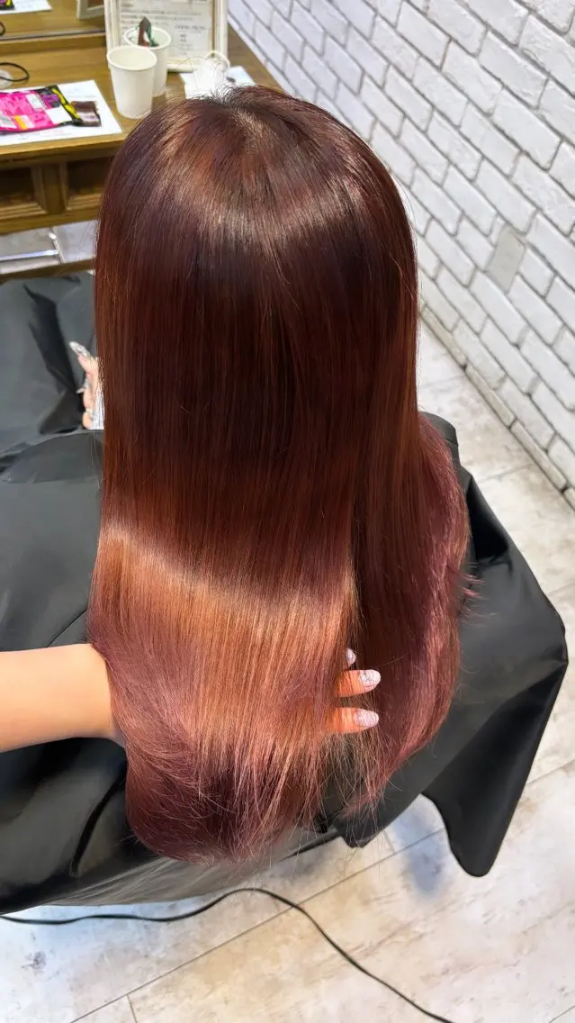 セミロング ヘアカラー 🪼艶カラー🪼 田口彩香のヘアスタイル