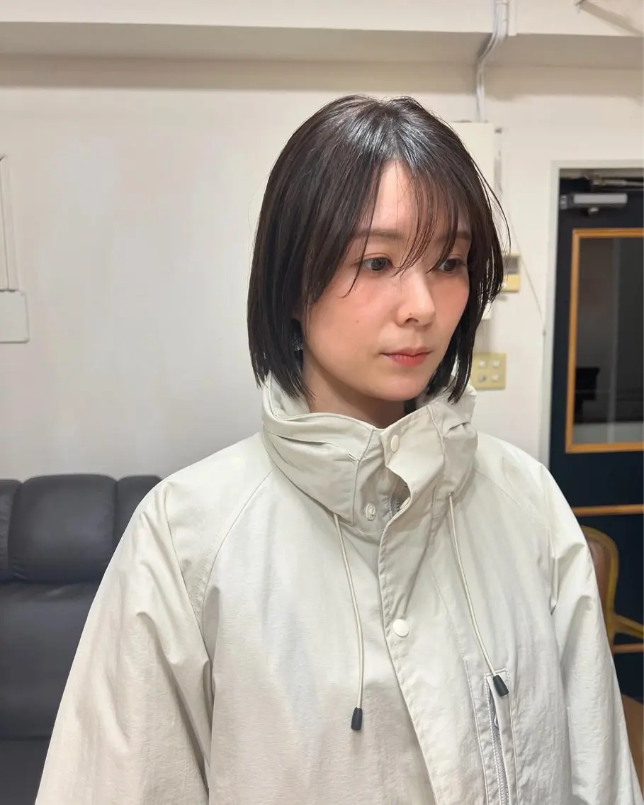 ショート カラー ボブ カット ヘアカラー トリートメント takada kohのヘアスタイル