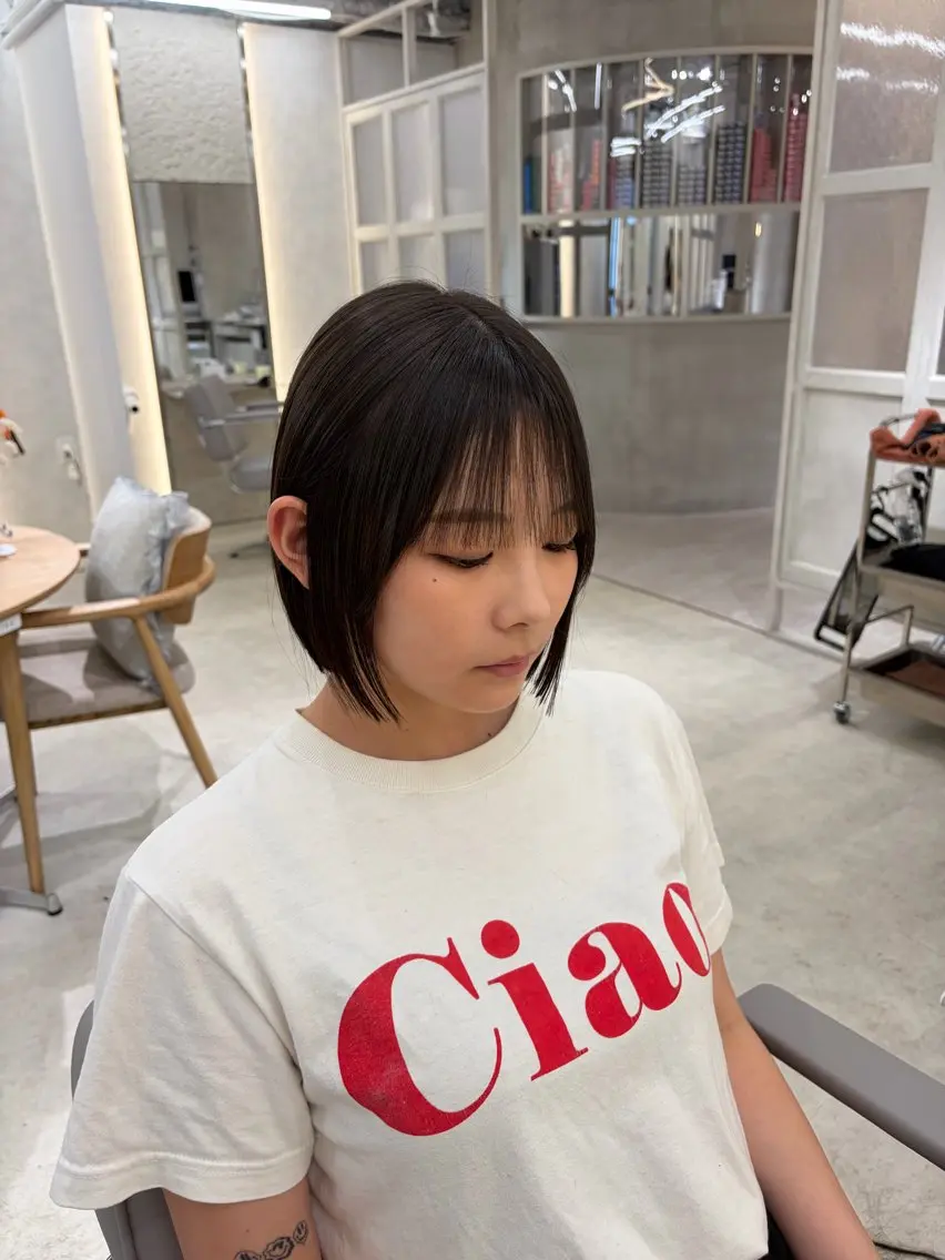 ショート TLUUS/大阪梅田 ボブ ショート✨️蓮のヘアスタイル