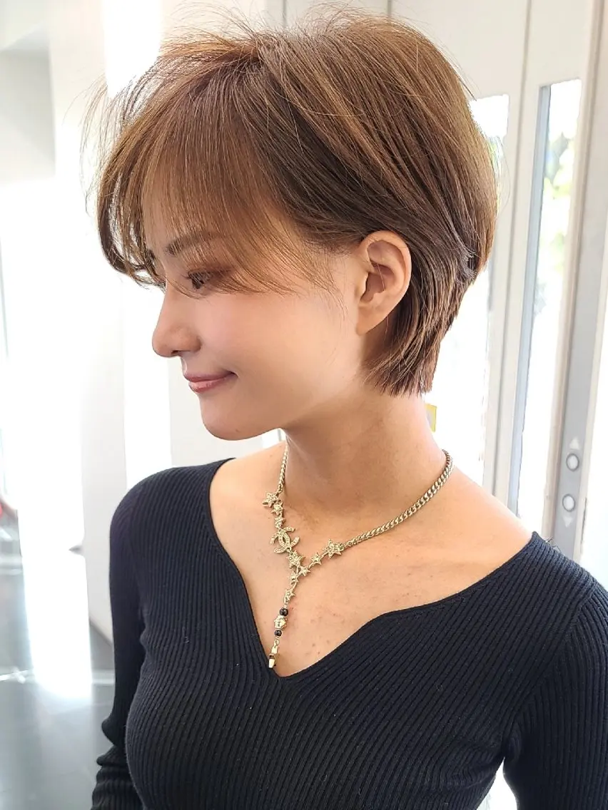 ショート ショートヘア 中高下 由真 ◎モニター様価格のヘアスタイル
