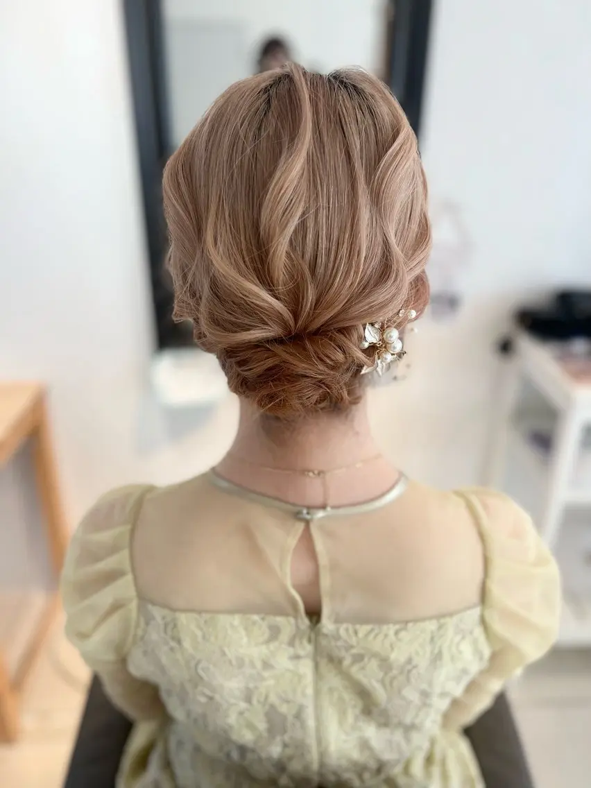 ヘアアレンジ ヘアセット 大人可愛いヘアメイク 💋🧚♀️しずかのヘアスタイル