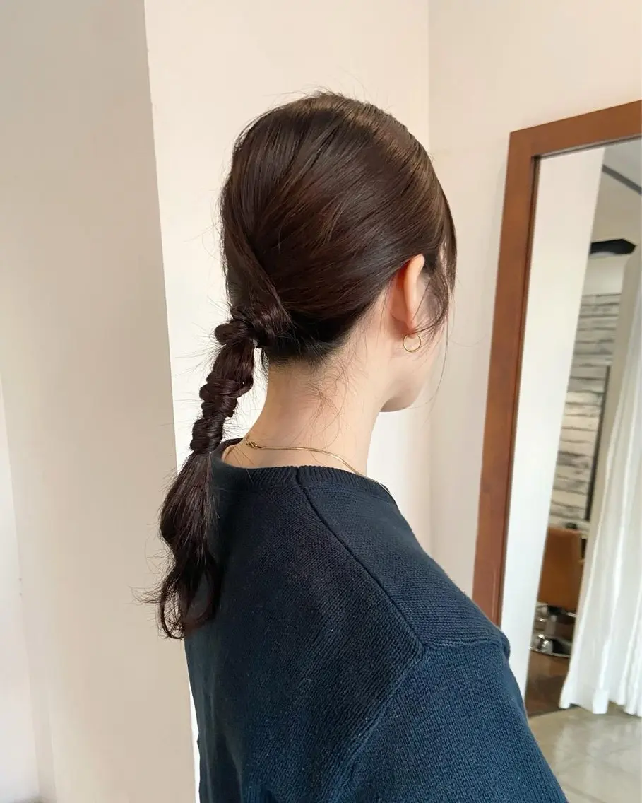 ヘアアレンジ まつ あみのヘアスタイル