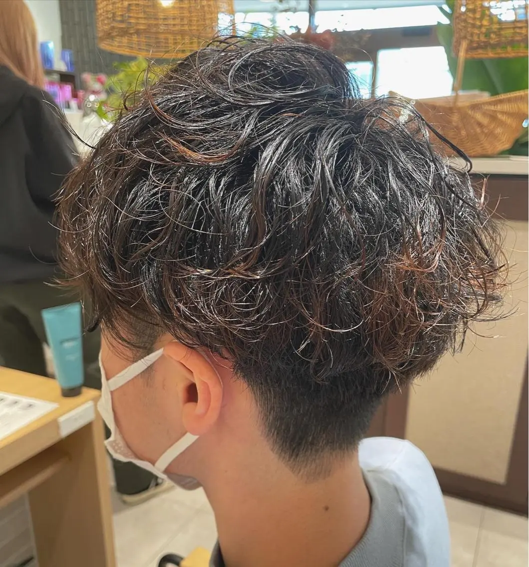 パーマ メンズ メンズパーマ スパイラルパーマ 高木 櫻のヘアスタイル
